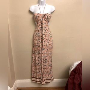 Chelsea & Violet maxi dress with cutouts and open back size XS